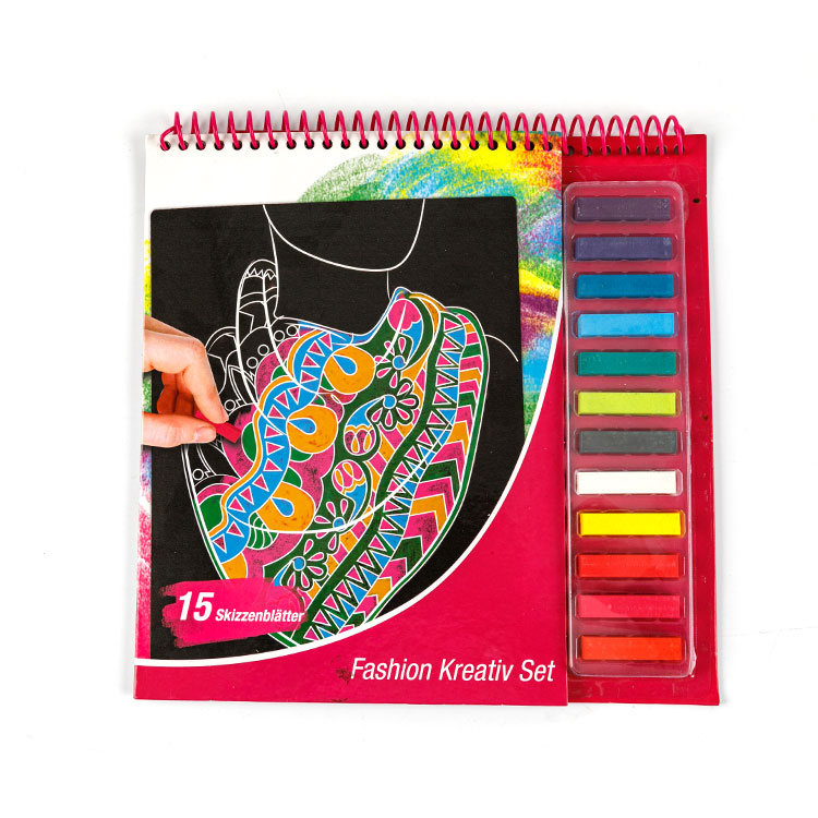 Sketch Book - Spiral Book with Crayon NK